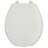 Bemis Toilet Seat, With Cover, Plastic, Round, White 7750TDG-000