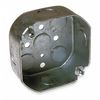 Raco Electrical Box, 15.5 cu in, Octagon Box, 2 Gang, Steel, Octagon 125