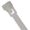 Power First 11.8" L Releasable Cable Tie NAT PK 100 36J201