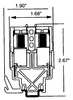 Square D Terminal Block, 170 Amp 9080GD6