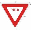 Lyle Yield Traffic Sign, 30 in H, 30 in W, Aluminum, Triangle, English, R1-2-30DA R1-2-30DA