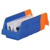 Akro-Mils 10 lb Shelf Storage Bin, Plastic, 4 1/4 in W, 4 in H, 11 5/8 in L, Blue/Orange 36442BLUE