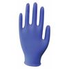 Condor Disposable Gloves, 4.5 mil Palm, Nitrile, Powdered, S, 100 PK, Blue 2XMA2