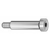 Zoro Select Precision Shoulder Screw, #8-32 Thr Sz, 3/16 in Thr Lg, 1/8 in Shoulder Lg, 18-8 Stainless Steel 4415