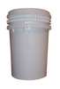 Zoro Select Pail, Screw Top, Round, 12.2 gal, HDPE, White 51503