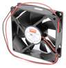 Dayton Axial Fan, Square, 12V DC, - Phase, 48 cfm, 3 5/8 in W. 6KD69