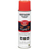 Rust-Oleum Inverted Marking Paint, 17 oz., Fluorescent Red/Orange, Solvent -Based 203028