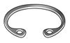 Zoro Select Internal Retaining Ring, Stainless Steel, Plain Finish, 20 mm Bore Dia. DHO-20SA