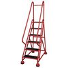 Cotterman 84 in H Steel Rolling Ladder, 6 Steps, 450 lb Load Capacity ST-601 A2 C6 P5