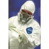 Dupont Tyvek 400 Hooded Disposable Coveralls, 4XL, Zipper, Elastic Wrist, Elastic Ankle, White, 25 Pack TY127SWH4X002500