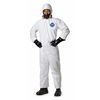 Dupont Tyvek 400 Hooded Disposable Coveralls, 4XL, Zipper, Elastic Wrist, Elastic Ankle, White, 25 Pack TY127SWH4X002500