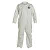 Dupont Collared Disposable Coveralls, 25 PK, White, Microporous Film Laminate, Zipper NG120SWHSM002500