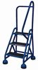 Cotterman 57 in H Steel Rolling Ladder, 3 Steps, 450 lb Load Capacity ST-323 A2 C21 P5