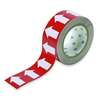 Brady Arrow Tape, Vinyl, 1 in W x 90 ft. L, Adhesive Mounting, White/Red 91426