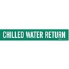 Brady Pipe Mkr, Chilled Water Return, 8In orGrtr, 7046-1HV 7046-1HV
