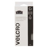 Velcro Brand Reclosable Fastener Shapes, Rubber Adhesive, 4 in, 1 in Wd, Gray, 5 PK 90800