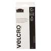 Velcro Brand Reclosable Fastener Shapes, Rubber Adhesive, 4 in, 1 in Wd, Gray, 10 PK 90812