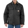 Carhartt Men's Black Cotton Duck Coat size 2XL C003-BLK XXL REG