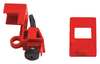 Brady Breaker Lockout, Clamp On, 120/277V, Red 103581