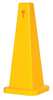 Tough Guy Safety Cone, 26 in Height, 10 9/10 in Width, Polypropylene, Cone, English, Spanish 6VKR7