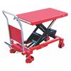Dayton Scissor Lift Cart, 1000 lb. Cap, 31-1/2"W, 63"L 4ZC18