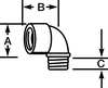 Zoro Select Elbow, Short, 1/2 In 6XC50