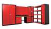 Hallowell 14 ga. Steel Storage Cabinet, 36 in W, 78 in H, Stationary FK4SC6478-4BR-HT