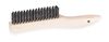 Tough Guy Scratch Brush, 10 in L Handle, 5 3/8 in L Brush, Black, Wood, 10 1/4 in L Overall 1VAG7