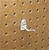 Triton Products 1 In. Single Rod 30 Degree Bend Steel Pegboard Hook for 1/8 In. and 1/4 In. Pegboard 10 Pack 71123