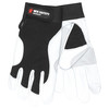Mcr Safety Mechanics Gloves, XL ( 10 ), Black/White 906DPXL