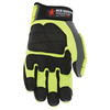 Mcr Safety Mechanics Gloves, XL ( 10 ), Gray/Lime PD2911XL