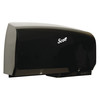 Kimberly-Clark Professional Pro Coreless Jumbo Roll Toilet Paper Dispenser, Twin Roll, Black, 20.25" x 6.25" x 11.60", Qty 1 39731