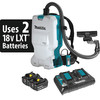 Makita Backpack Dry Vacuum, 18V, 1.6 gal. XCV17PG