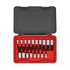 Proto 1/2 in Drive Hex Bit Set Metric, SAE 18 Pieces 1/4 in to 3/4 in, 6 mm to 19 mm , Chrome J54318H