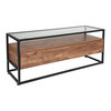 Flash Furniture Glass Coffee Table, Cumberland Rustic NAN-JN-28102C-GG