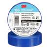 3M Vinyl Electrical Tape, 165, Temflex, 3/4 in W x 60 ft L, 6 mil thick, Blue, 1 Pack 165BL4A