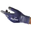 Ansell Hyflex Cut-Resistant, Dipped, Nitrile, A3 Cut Level, Intercept Knit, Blue/Gray, XL (Size 10), 1 Pair 11-561