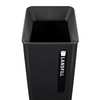Rubbermaid Commercial 23 gal Square Recycling Can, Flat with Top Opening, Black, 1 Openings 2078988
