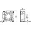 Kyocera Indexable Drilling Insert SCMT140510GMIPR1535