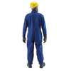 Ansell Coverall, Nomex, Blue, L, Hook-and-Loop 66-677