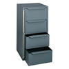 Durham Mfg Storage Cabinet, Truck or Van, 24 1/2 in H, 12 5/8 in W, 12 1/8 in D, 4 Drawers, Steel, Gray 610-95