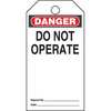 Panduit Tag, "Danger Do Not Operate", 5 Tags PVT-15