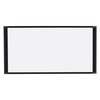 Mastervision 12"x36" Dry Erase Cubicle Board, Black Frame MA16007705