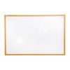 Floortex Steel Dry Erase Board 36"x24", Oak Frame FCVLM3624W