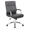 Boss Executive Chair, Fixed, Black B696C-BK