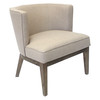 Boss Beige Chair, 25 1/2 in W 29" L 28" H, Fixed, Fabric Seat, Ava Accent Series B529DW-BG