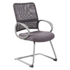 Boss Guest Chair, 24"L39"H, Loop, MeshSeat B6419-CG