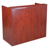 Boss Reception Desk, 48" W, Cherry Laminate Base, Cherry Laminate Frame, Wood N168-C