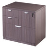 Boss 31" W 4 Drawer Combo File Cabinet, Driftwood, Letter/Legal N114-DW
