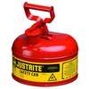 Justrite 1 gal Red Steel Type I Safety Can Flammables 7110100